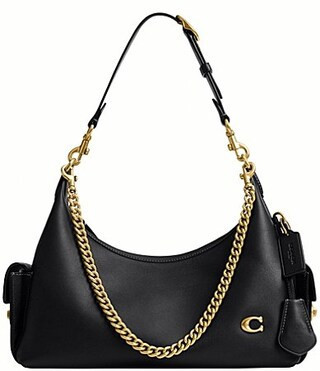 COACH Juliet Pocket 30 Shoulder Bag - Black | Dillard's