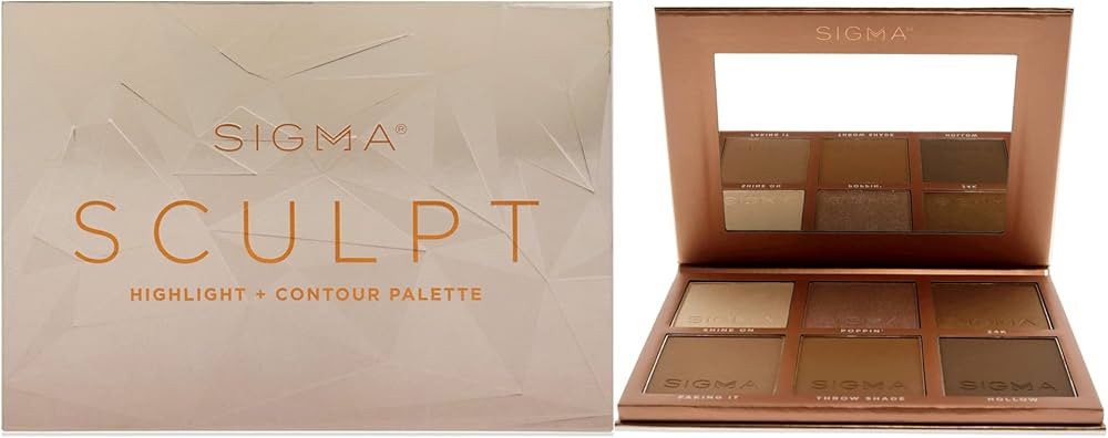 SIGMA Beauty Sculpt Highlight Plus Contour Palette Makeup Women 0.98 oz | Amazon (US)