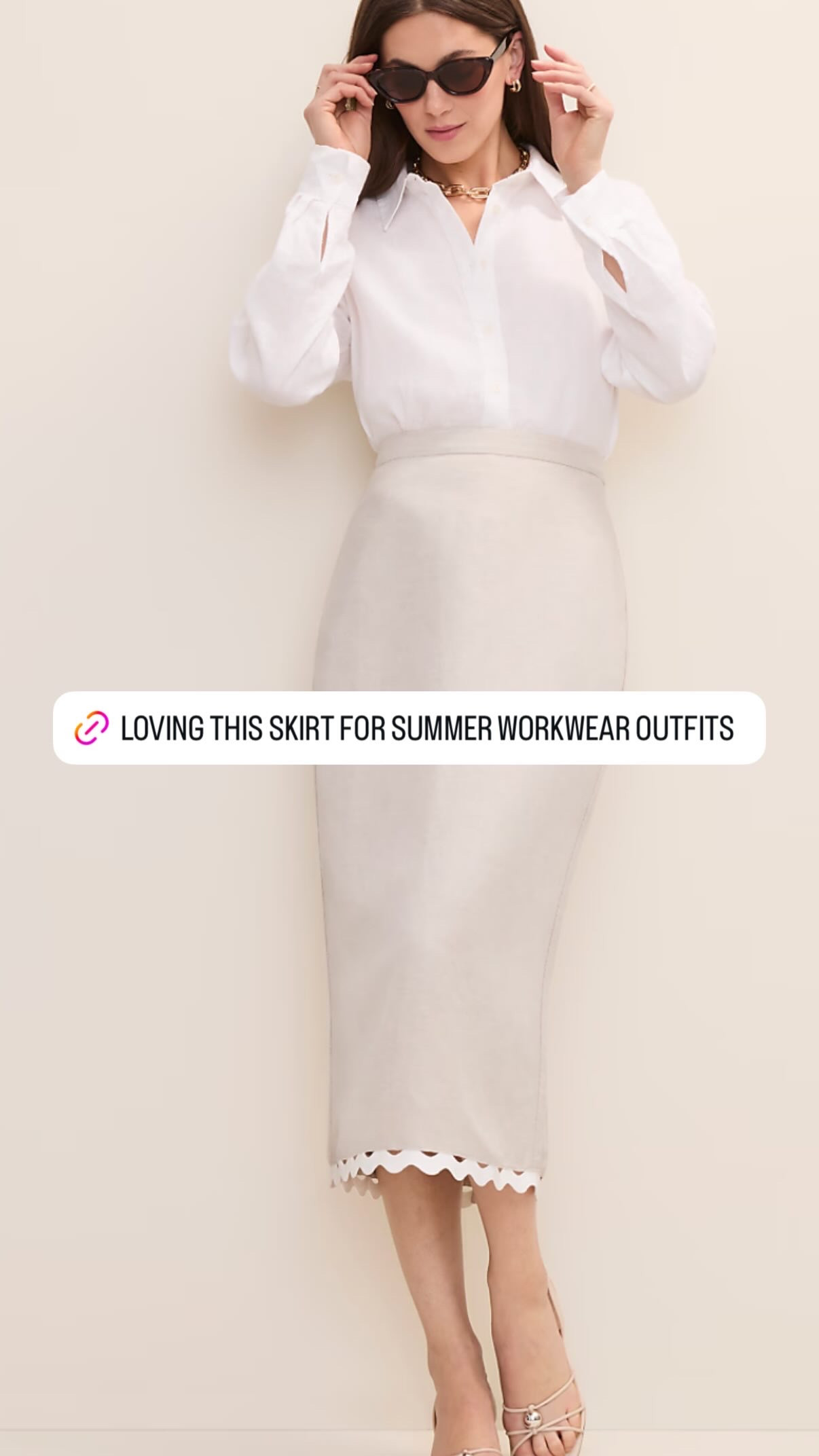 Such a cute skirt for summer workwear outfits! Sharing summer staples that I'm loving under $100. From sandals, dresses, blouses, accessories, and more! 

 #LTKootd #LTKSaleAlert #LTKWorkwear