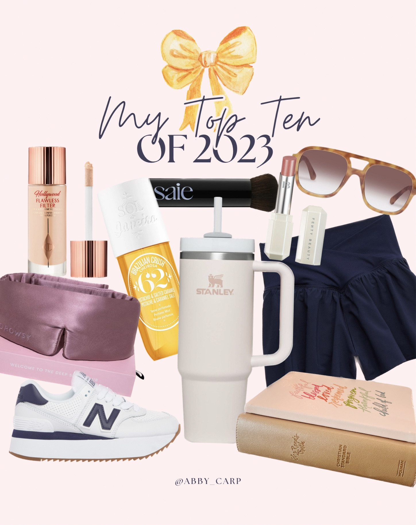 A roundup of a few of my favorite things from 2023! From beauty, to fashion, and lifestyle, it’s hard to narrow it down but these have been some of my staples this year - that I will be bringing into 2024!🥂 2023 Top Ten, Top products of 2023, Makeup, Sneakers, Athleisure, Sunnies, Stanley, She Reads Truth, Nightime essentials

#LTKstyletip #LTKshoecrush #LTKbeauty