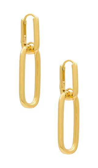 Drop Link Earrings in Gold | Revolve Clothing (Global)