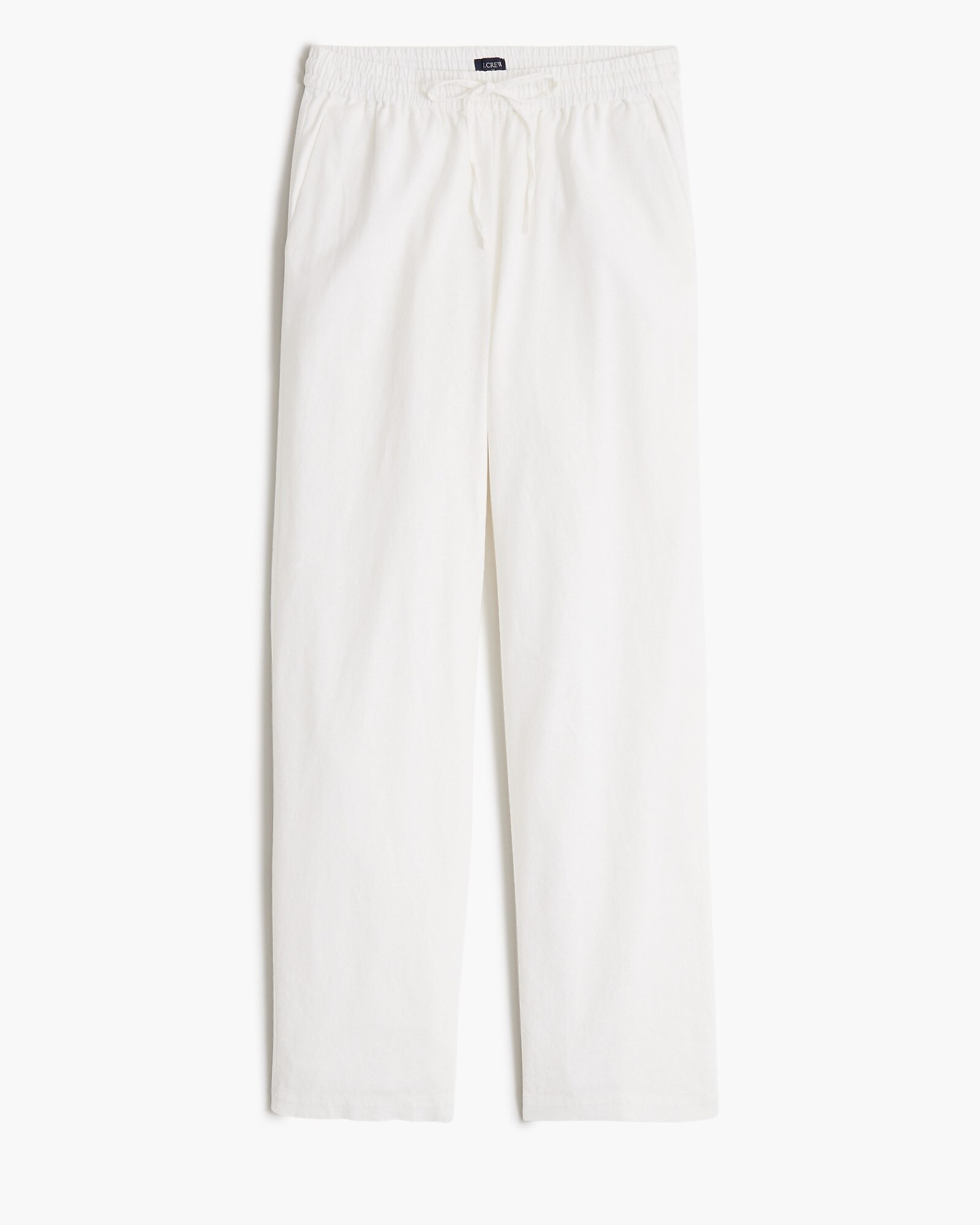 Linen-blend slim wide-leg drawstring pant | J.Crew Factory