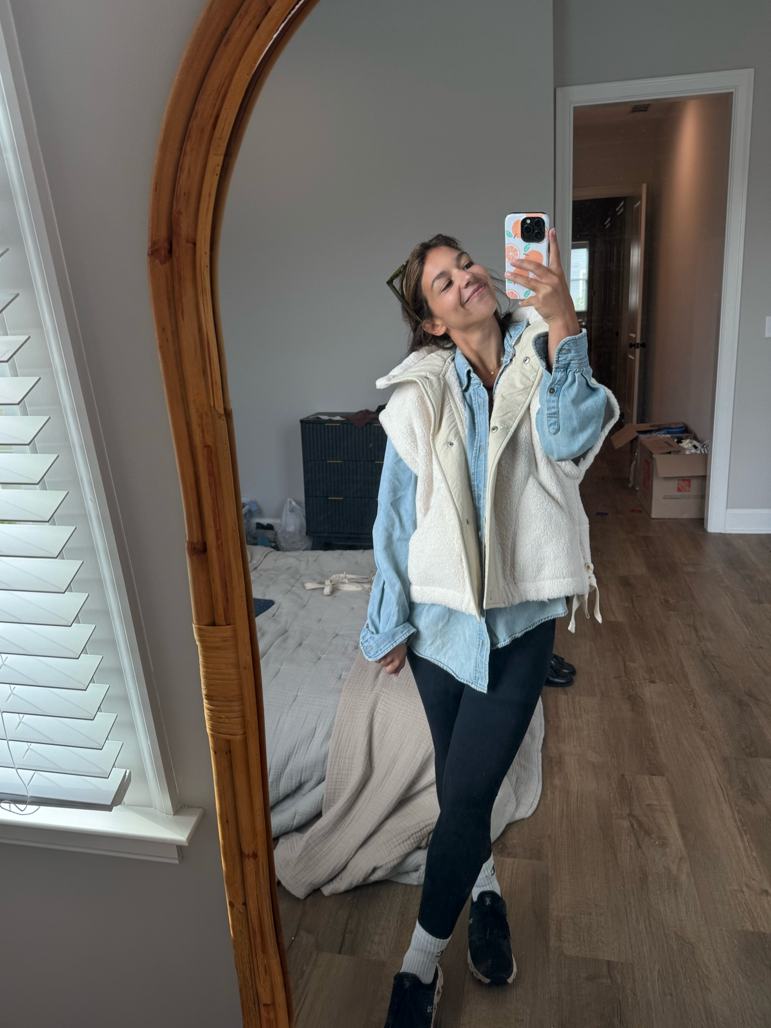 Coziest vest and best workout set ever #ltkxfreepeoplemovement