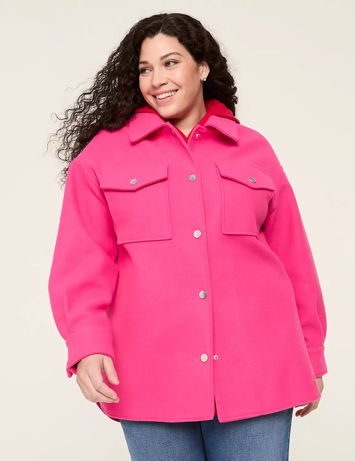 Faux-Wool Shacket | Lane Bryant (US)