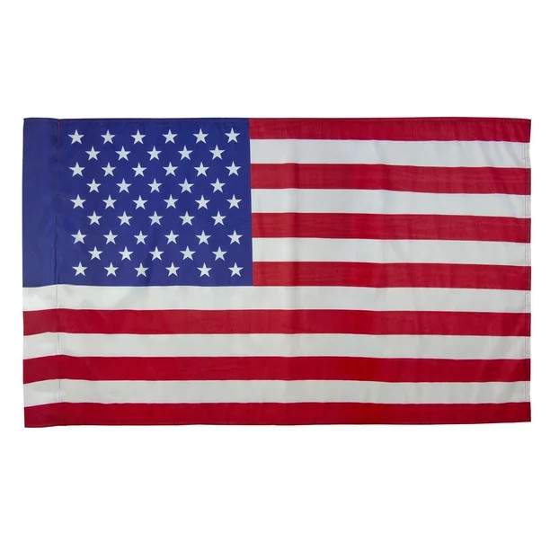 American Recycled Polyester Flag Kit, 2.5' x 4' with 5' Wood Flagpole by Betsy Flags | Walmart (US)
