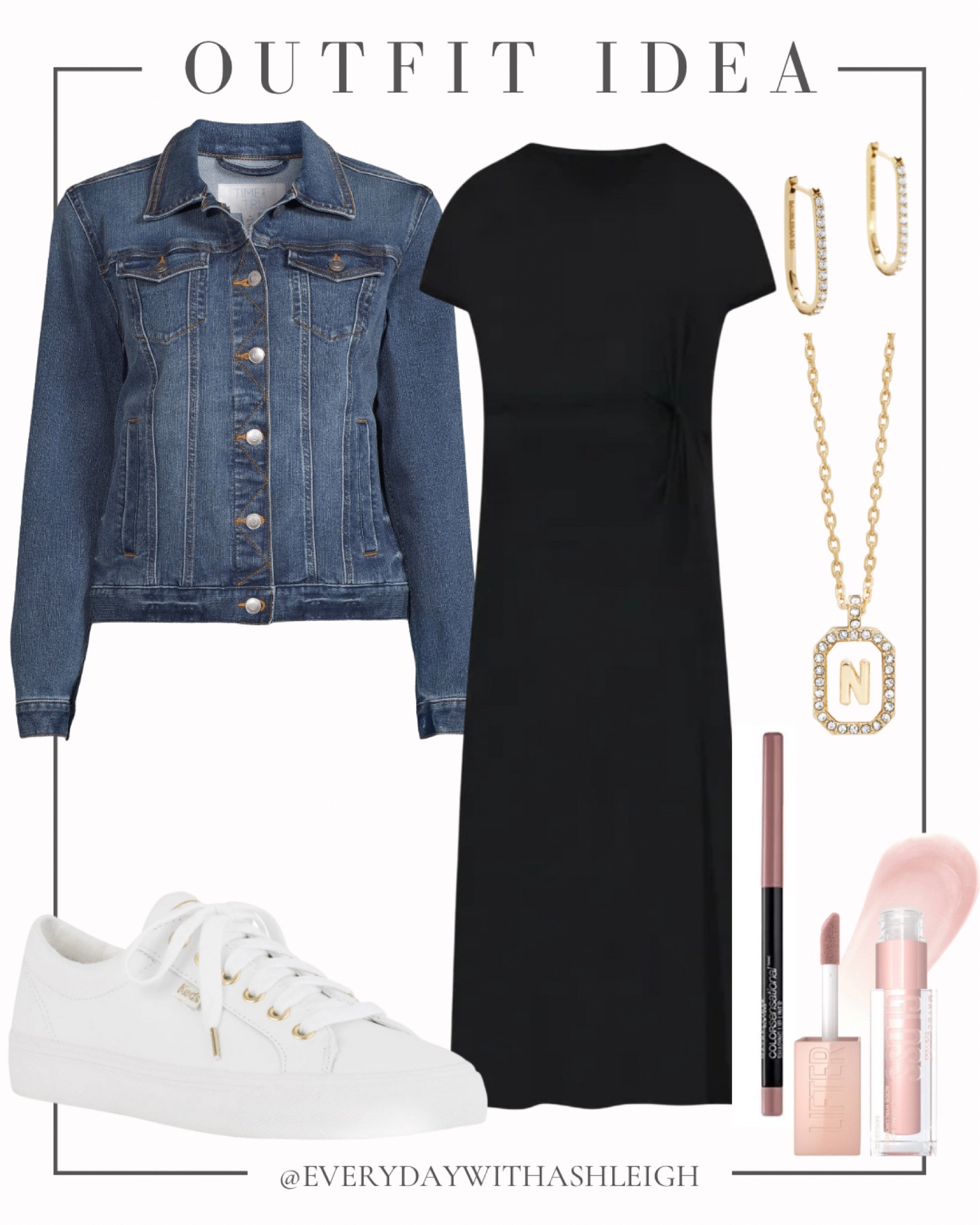 Casual outfit perfect for running errands, chasing after littles, or even for the office if you work has a casual dress code. You can never go wrong with a little black dress.

#LTKFind #LTKSeasonal #LTKstyletip