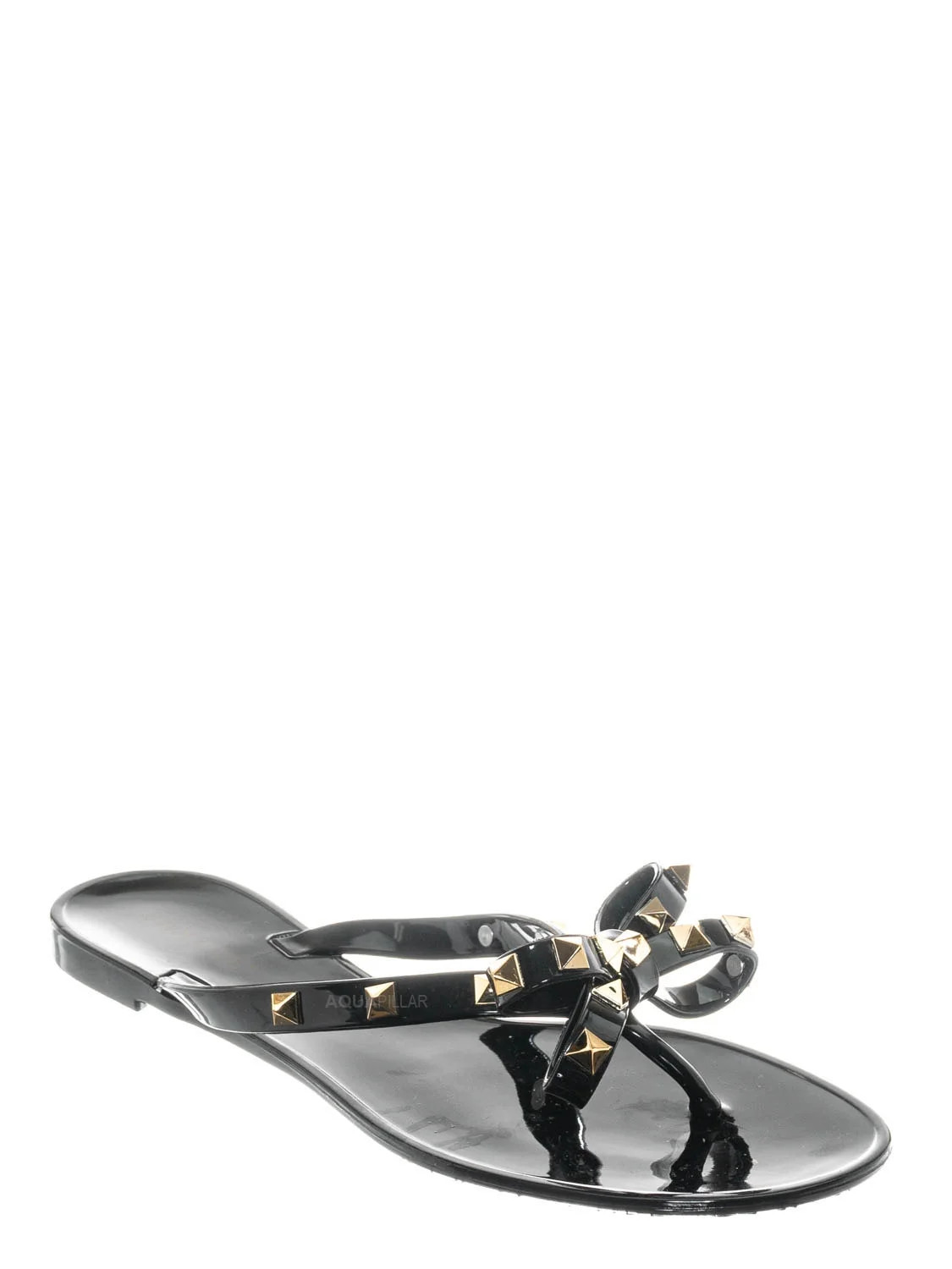 Studs01 by Bamboo, Rock Stud Jelly Slip On Slides - Beach Slipper W Metal Pyramid Stud (Woman) | Walmart (US)