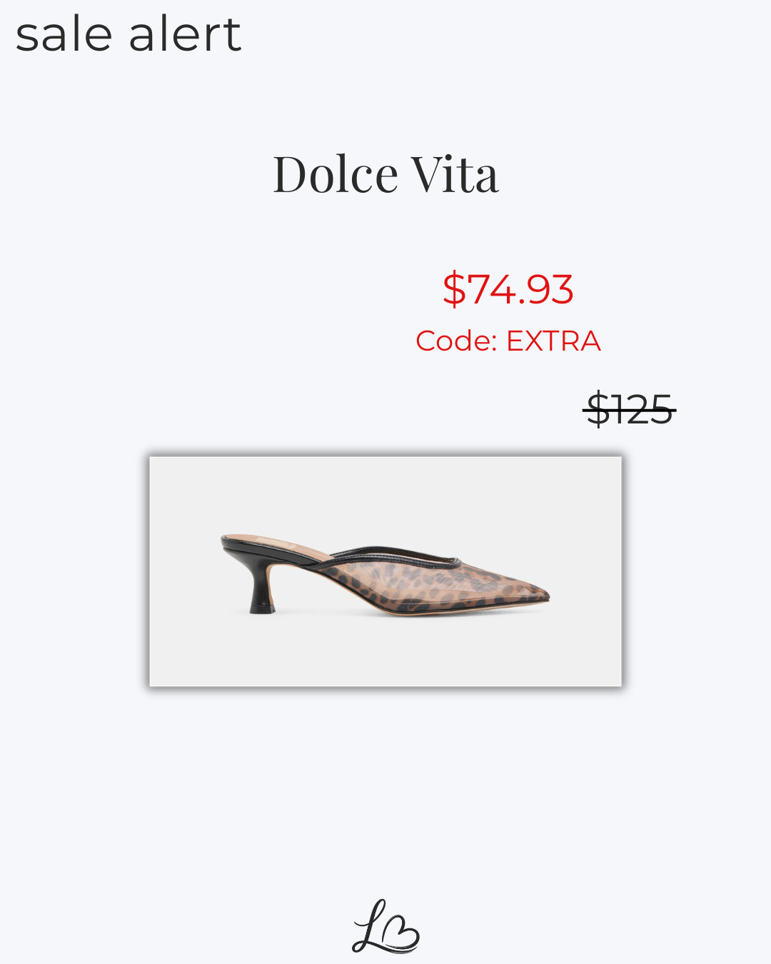 Sale Alert: Dolce Vita Cleo Heels Dk Leopard Mesh 

 #LTKootd #LTKSeasonal #LTKSaleAlert