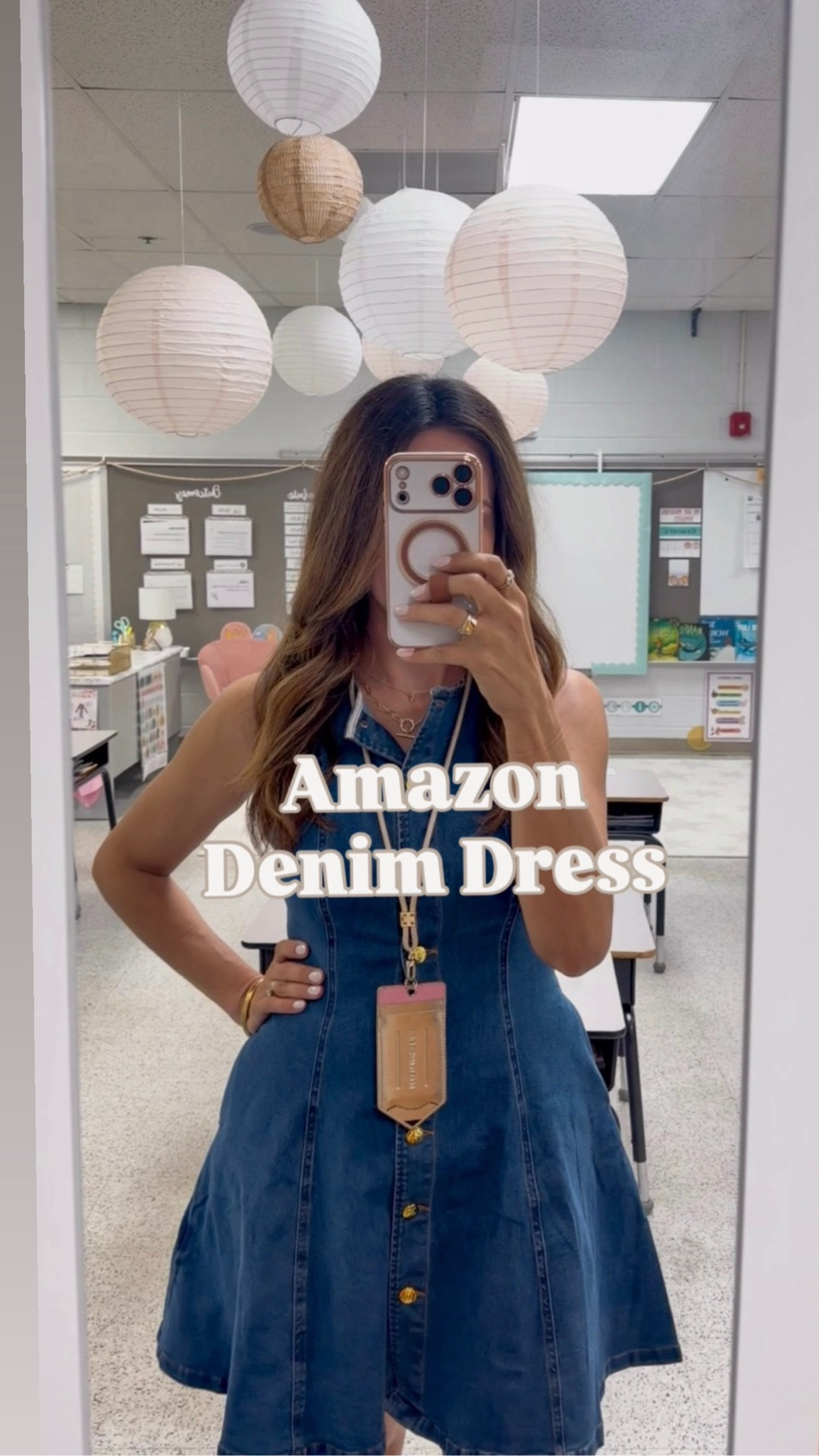 This dress was love at first sight! It’s soft and stretchy with a flattering fit and has the prettiest gold buttons. Comes in several washes!

Teacher outfit, denim dress, Amazon dress

#LTKootd #LTKWorkwear #LTKOver40