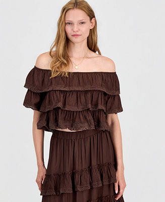 And Now This Women's Ruffled Tiered Top, Macy's Exclusive - Macy's | Macy's