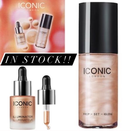In Stock today at Sephora!!

Iconic Londons mini glow icons; including a liquid highlighter and makeup fixing spray for glow-worthy skin.

Or pick up the mini or full size individuals!!  SO good under your foundation or mixed with your lotion for a hint of glow this winter!!

#Sephora #Glow #Highlight #Dewy #BeautyHack #Iconic #IconicLondon 

#LTKsalealert #LTKbeauty #LTKGiftGuide