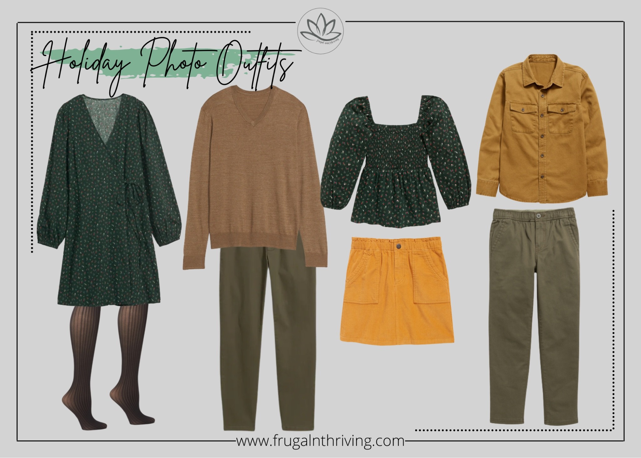 Green and gold outfits for holiday family photos 💚💛

#LTKHoliday #LTKstyletip #LTKfamily