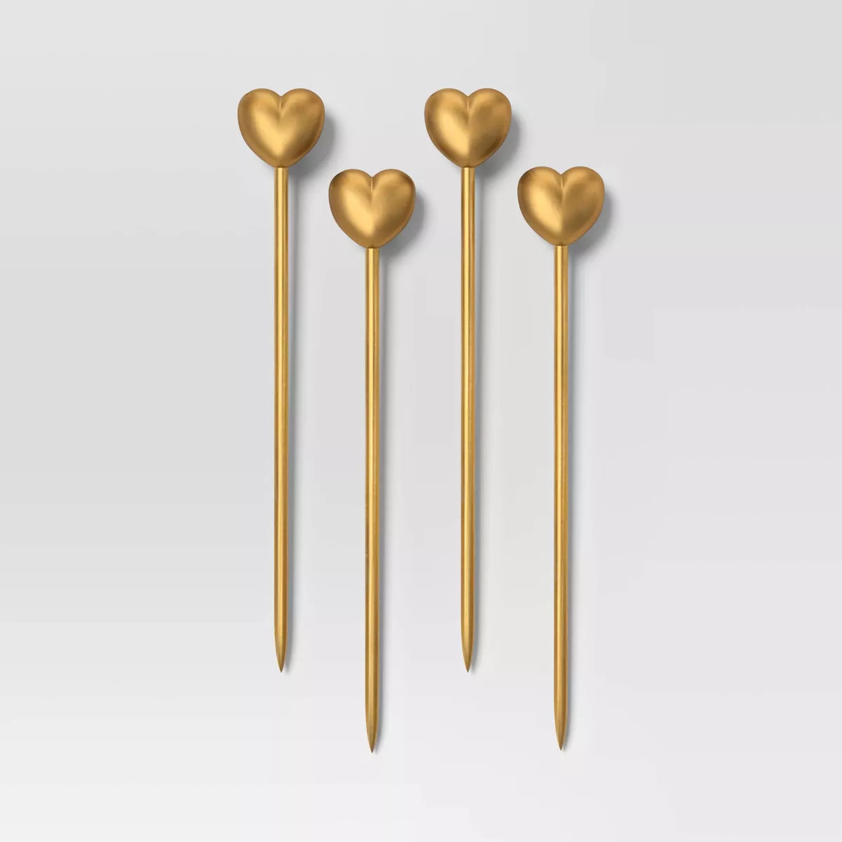 Heart Cocktail Picks Gold - Threshold™ | Target