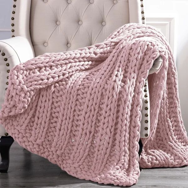 Amrapur Overseas Luxury Chunky Knit Acrylic Bed Sofa Throw | Bed Bath & Beyond