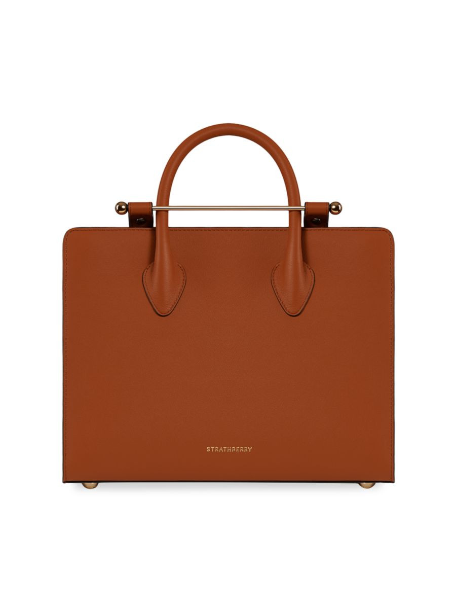 Midi Leather Tote | Saks Fifth Avenue