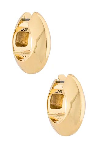Jenny Bird Wide Hinged Hoops Earrings in Gold from Revolve.com | Revolve Clothing (Global)