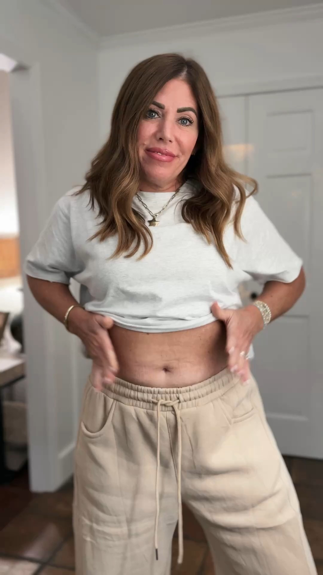 Amazon effortless outfits perfect to transition into spring!
@amazon #FoundItOnAmazon #ad

High rise barrel leg fleece sweatpants are on sale! Im wearing a medium

cropped cotton T-shirt is on sale. I’m wearing a medium.

#LTKSaleAlert #LTKOver40 #LTKootd