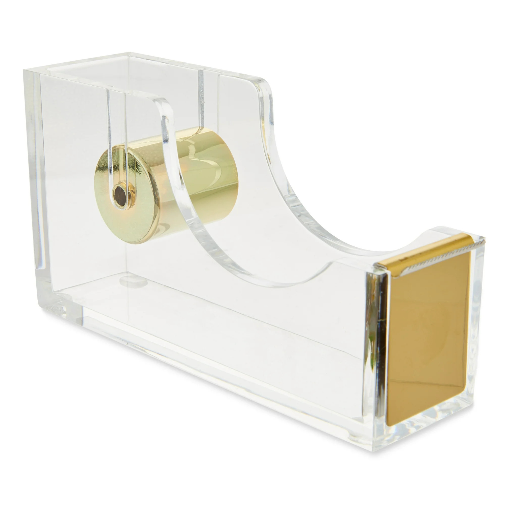 Pen+Gear Adhesive Tape Dispenser, Gold, 1.37" ×4.7" × 2.55",  Made from Acrylic | Walmart (US)