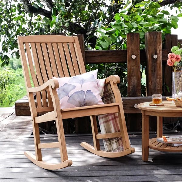 Outdoor Allison Rocking Solid Wood Chair | Wayfair North America