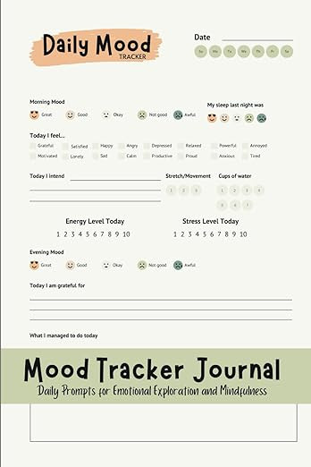 Mood Tracker Journal: Daily Reflections and Prompts for Emotional Exploration and Mindfulness    ... | Amazon (US)