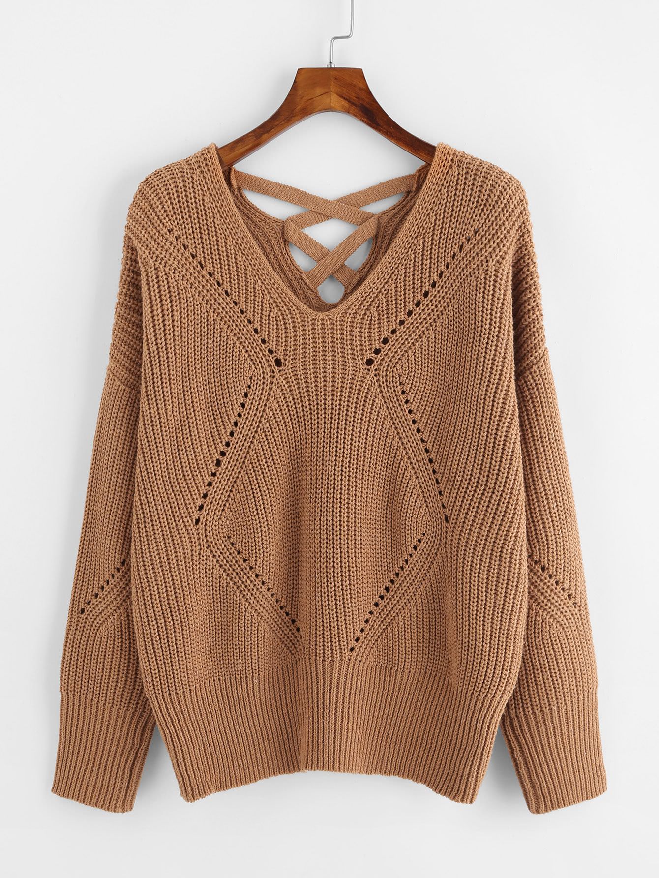 Pull croisé au dos | SHEIN