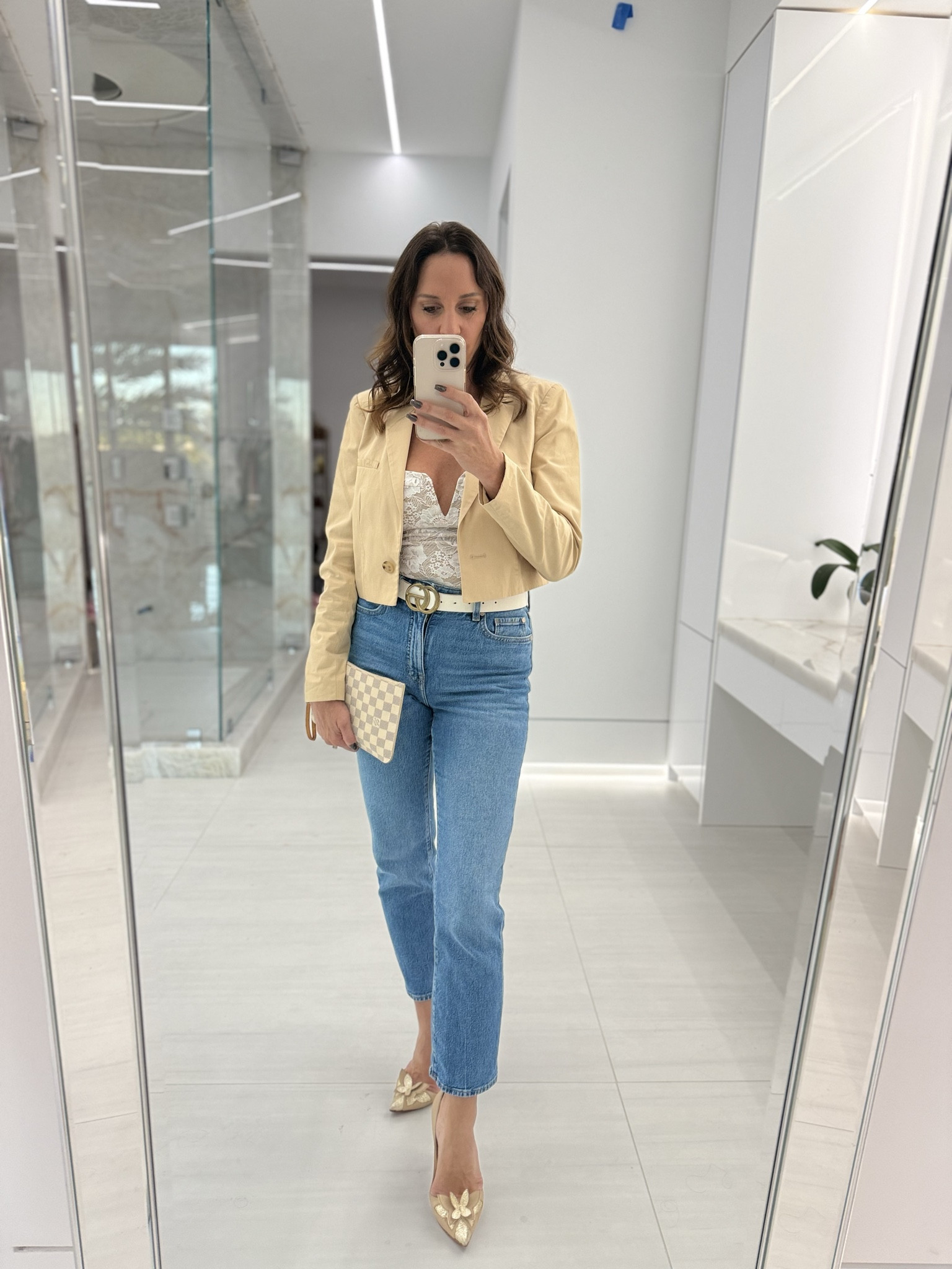 Day to night! This classic blazer and jeans look with lace bodysuit is perfect for anytime rather it is a work  outfit or going to dinner with friends. 

#LTKFindsUnder100 #LTKStyleTip #LTKWorkwear