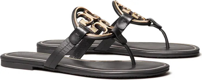 Tory Burch Metal Miller Leather Sandal (Women) | Nordstrom | Nordstrom