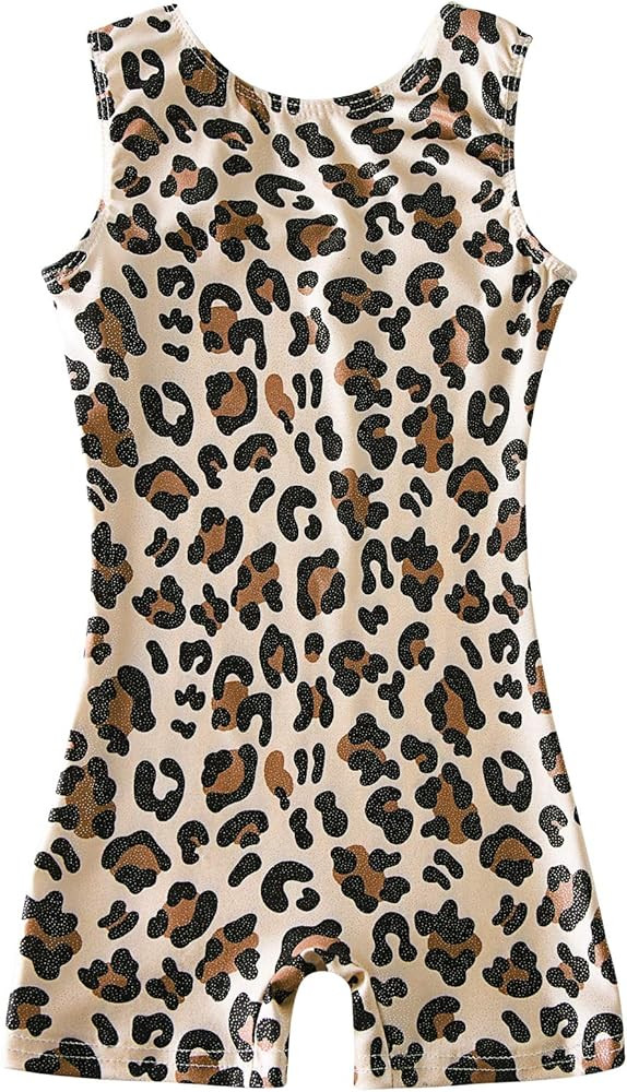 uideazone Gymnastics Leotards for Girls Sparkly Ballet Unitard with Shorts One-Piece Biketards Ou... | Amazon (US)