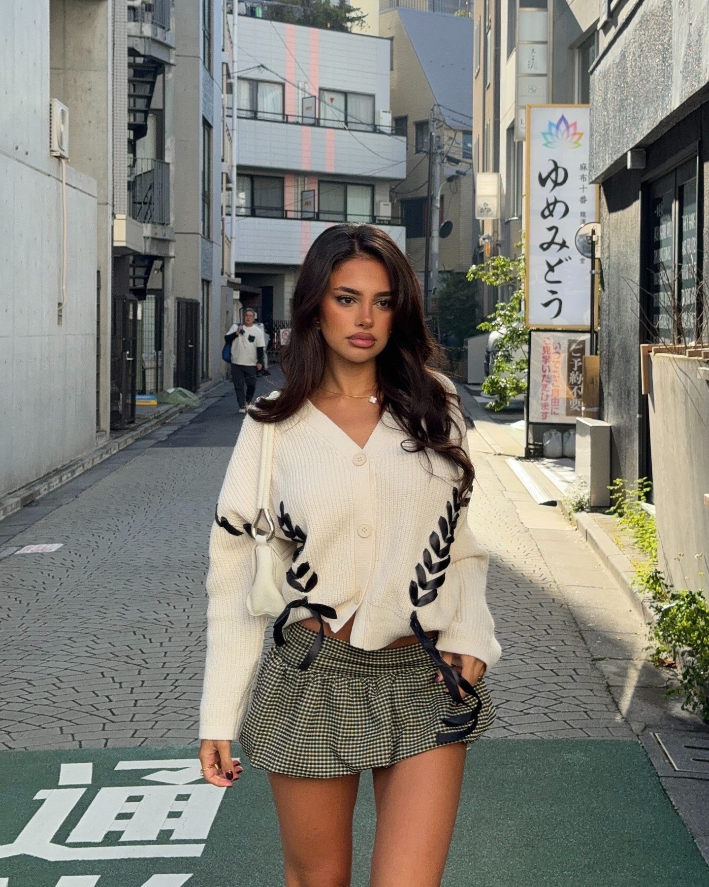 quite possibly my favourite japan look 🌸🤍 i felt so cute @prettylittlething