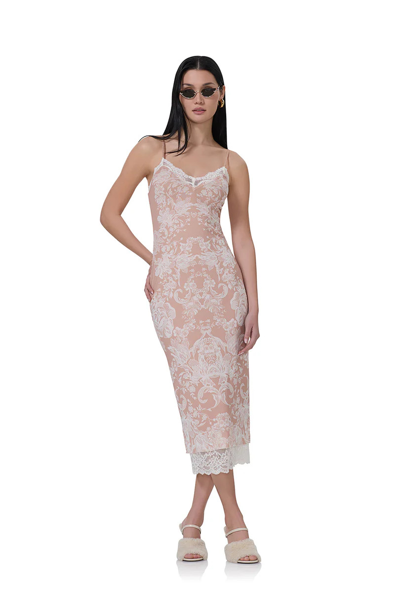 Nissa Dress - Almond Lace | ShopAFRM