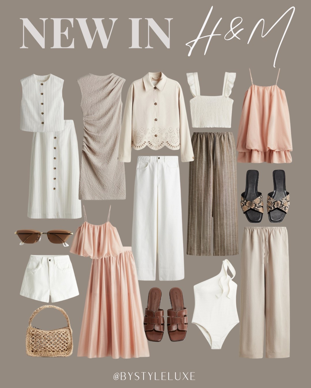 NEW IN H&M - gorgeous new in spring/summer pieces. Lots of relaxed fit linen trousers and floaty pieces leaning into the boho trend. 

#dress #summeroutfit #holidayoutfit

#LTKdresses #LTKspring #LTKsummer
