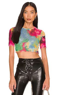 AFRM Isla Baby Tee in Spring Multi Tie Dye from Revolve.com | Revolve Clothing (Global)