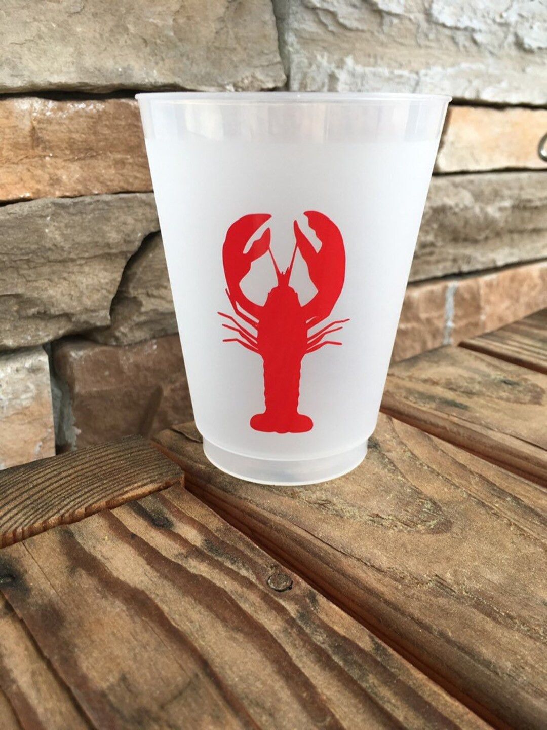 LOBSTER shatterproof frosted cups | Etsy (US)