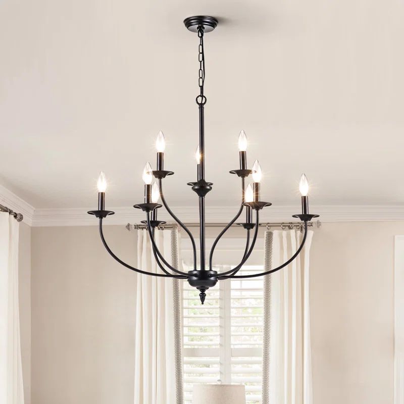 Brackeen 9 - Light Candle Style Classic / Traditional Chandelier | Wayfair North America