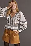 Sequined Embroidered Blouse | Anthropologie (US)