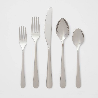 20pc Harrington Flatware Set Silver - Threshold™ | Target