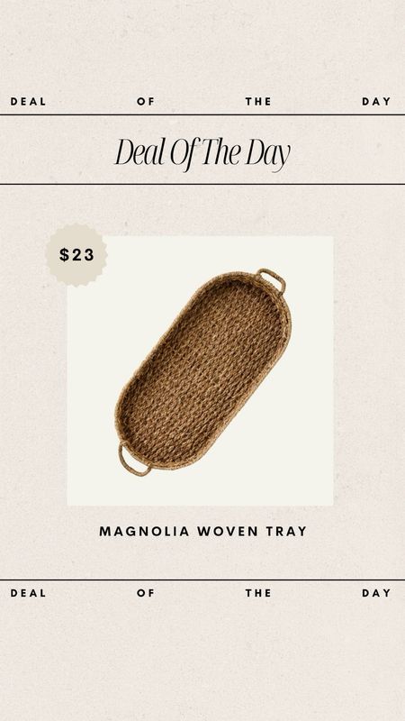 Deal of the Day - Magnolia Woven Tray // currently on sale & comes in 2 sizes!

woven tray, decor tray, rattan tray, wicker tray, magnolia home, coffee table styling, coffee table inspo, home decor finds, home decor favorites, affordable home decor, budget friendly home decor 

#LTKsalealert #LTKhome #LTKfindsunder50