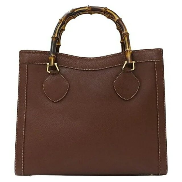 Pre-Owned GUCCI Bag Women's Tote Handbag Bamboo Leather Brown 002 2615 0260 (Fair) | Walmart (US)
