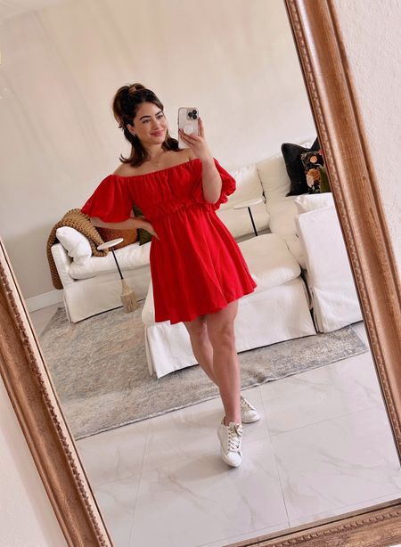 The cutest casual dress, under $40 and available in 8 colors!

Red dress, off shoulder dress, casual dresses, summer dress, Amazon fashion, Amazon finds, casual outfits, petite outfits, petite style, affordable outfits, spring dress, Easter dress. 

#LTKunder50 #LTKFind #LTKSeasonal