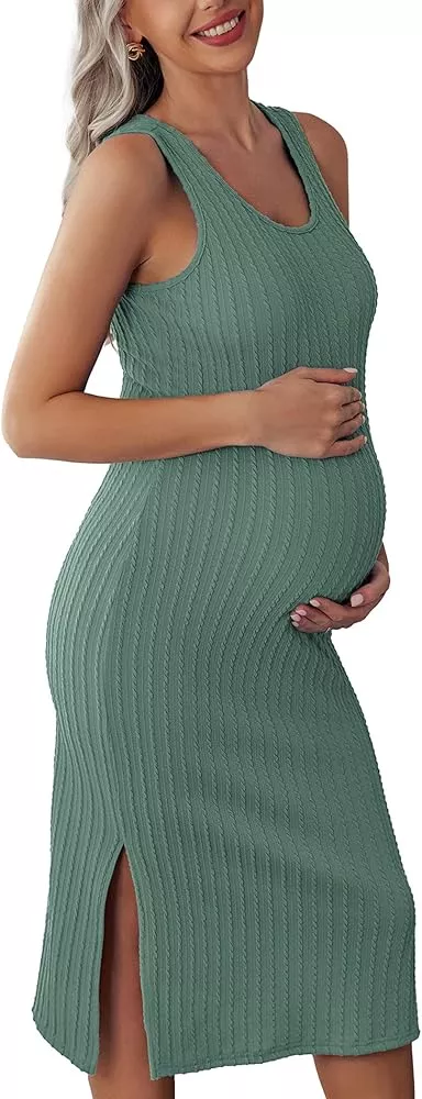 Flutter Short Sleeve Woven Maternity Dress-Isabel Maternity by