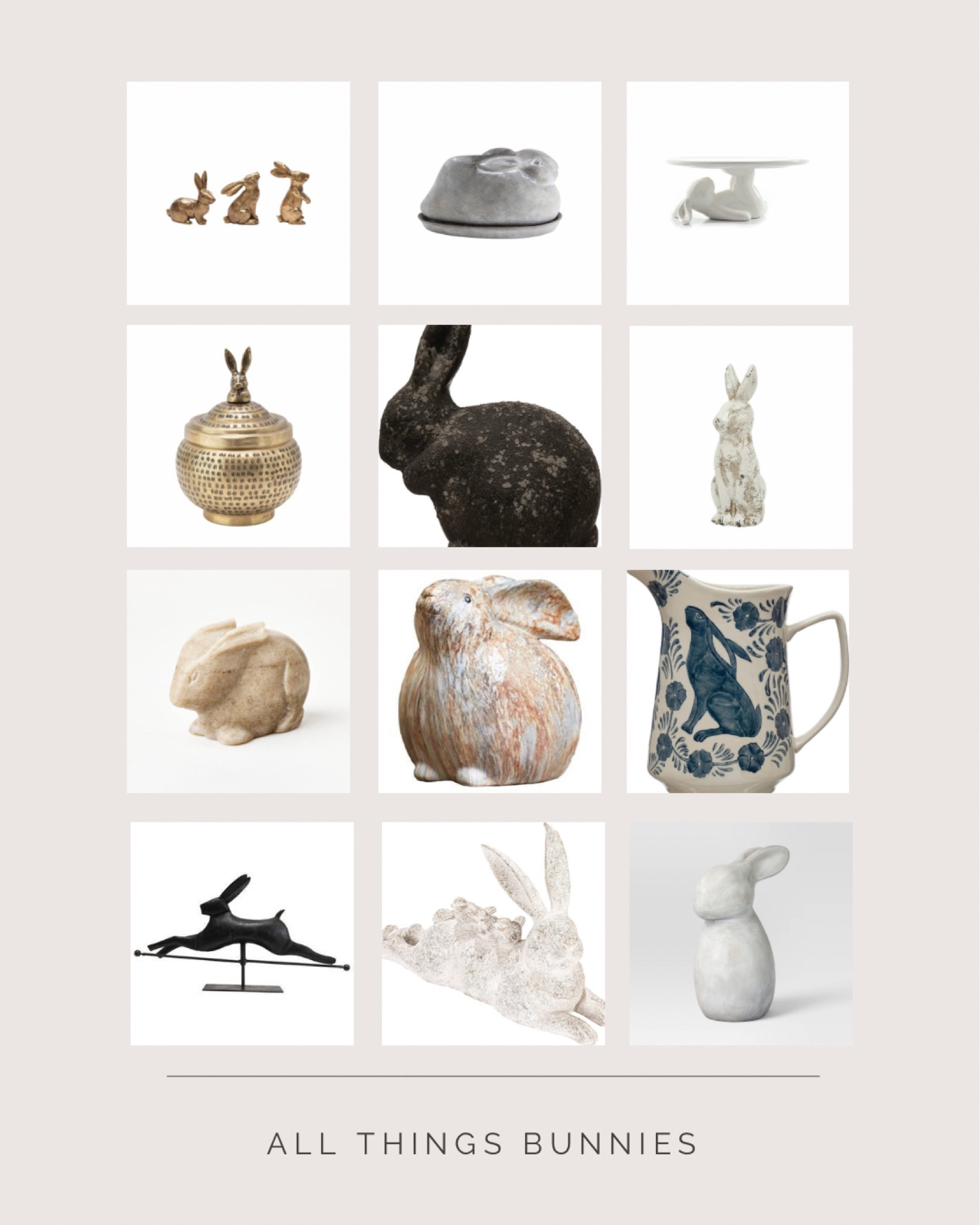 All things bunnies! It’s a winter wonderland here, but Easter is on the horizon! Rounded up the cutest bunny decor for your home. 

#LTKSeasonal #LTKhome #LTKMostLoved