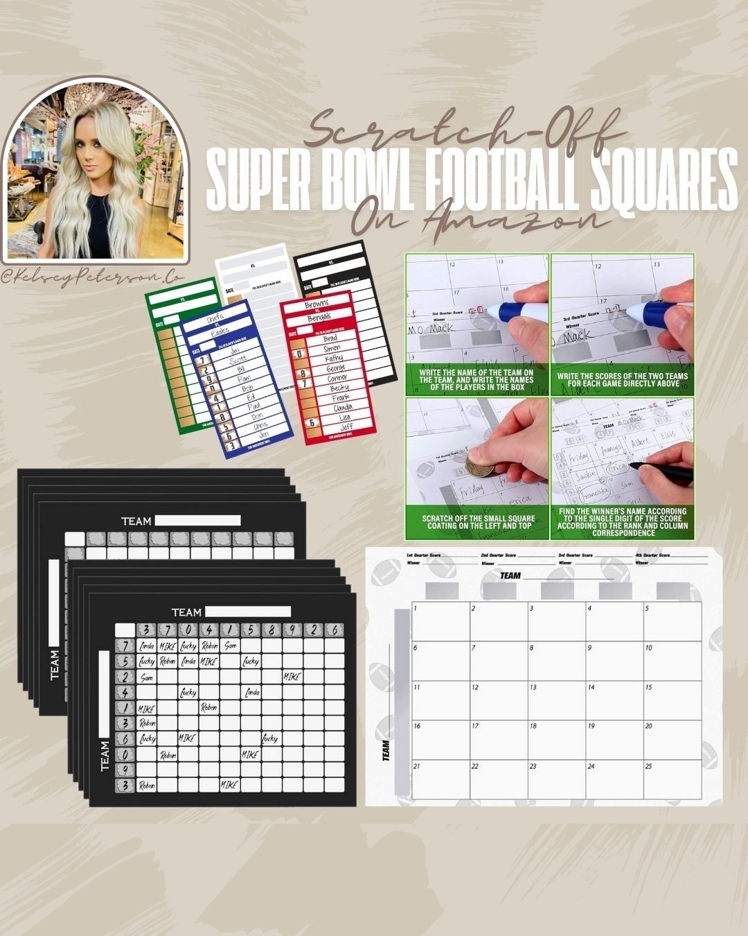 Ready to elevate your Super Bowl party game? Check out these fun scratch-off football squares to keep the excitement alive! Score big with your favorite team this year. Grab yours now on my Amazon storefront! #SuperBowlParty #GameDayFun #AmazonFinds #FootballFavorites2026 #SuperBowl2026

#LTKMens #LTKSeasonal #LTKU
