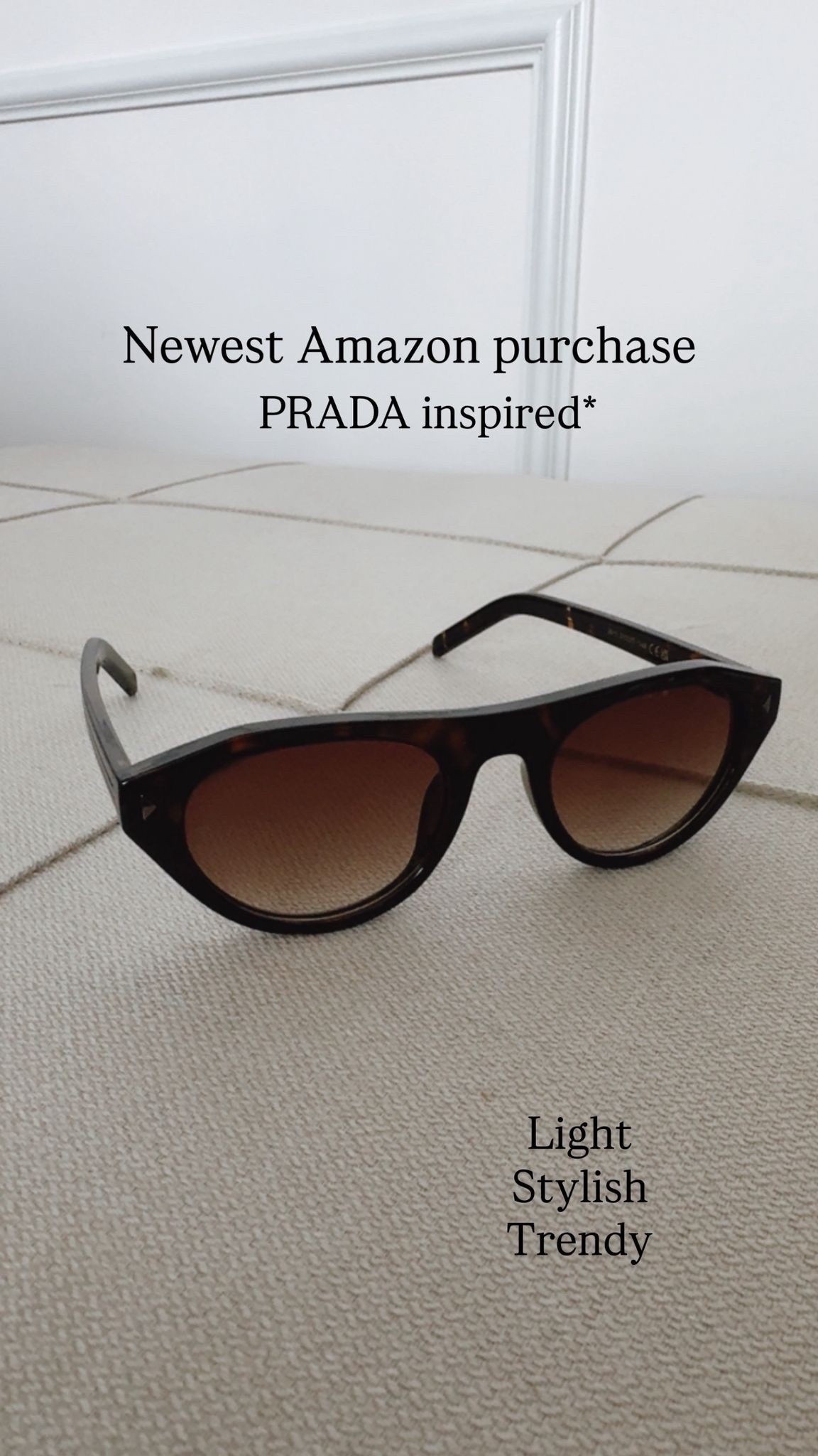Amazon sunglasses: very stylish, light, and perfect for vacation 
Looks like the onde from Prada 
Look for less

#LTKootd #LTKU #LTKSeasonal