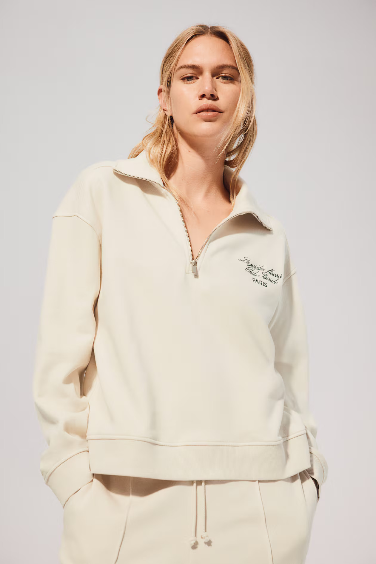 Zip-top sweatshirt | H&M (UK, MY, IN, SG, PH, TW, HK)