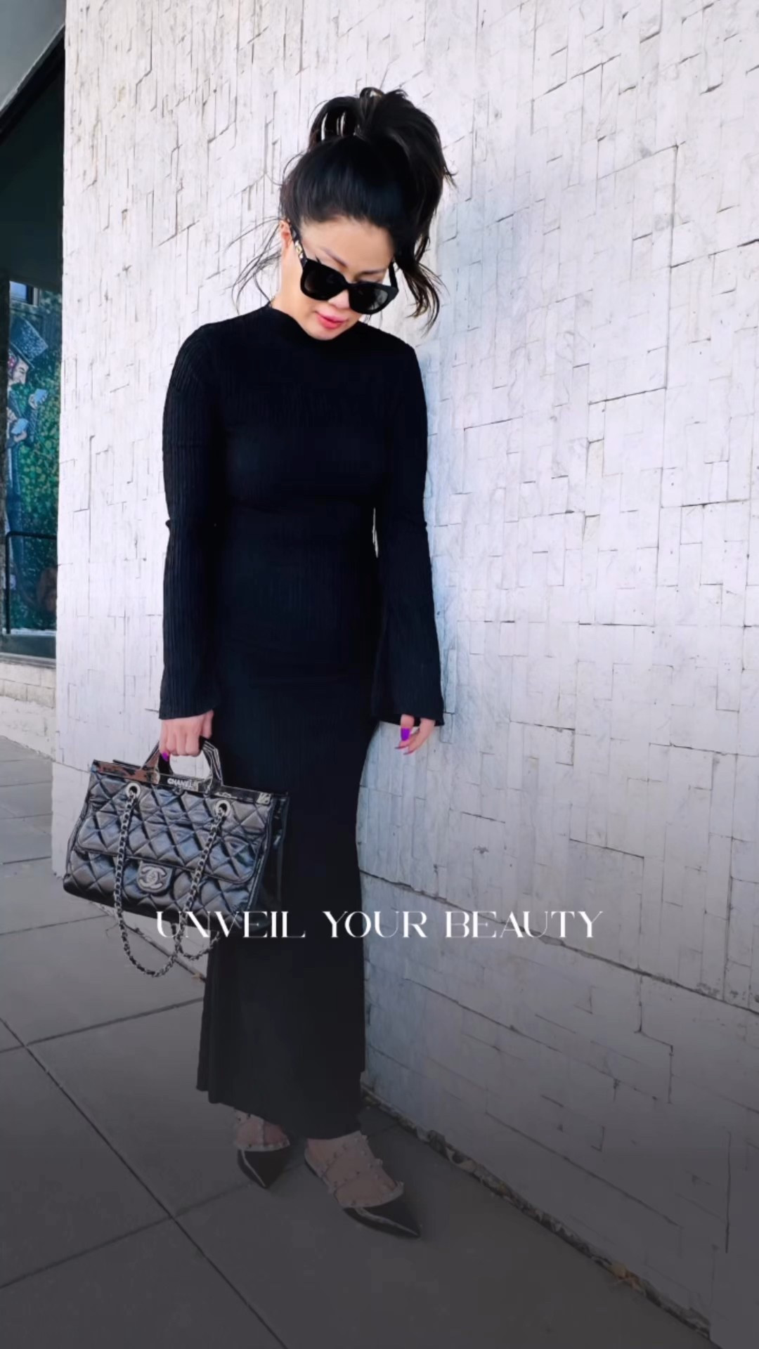 🔥 Looking for a show-stopping style that commands attention? 🔥 

Check out this fabulous tight black, slightly sheer bodycon dress paired with iconic Valentino Rockstud heels. With a high pony and oversized Gucci sunglasses, turn heads .🖤🏙️ 

This look is not just about the outfit; it’s about the confidence that comes with it! Whether you're strutting down the city streets or posing for a photo, remember: your style speaks volumes! 

What’s your go-to outfit for making a statement? Let us know in the comments! 💬✨ 

#StreetStyle #FashionGoals #ChicVibes

#LTKSaleAlert #LTKOver40 #LTKU