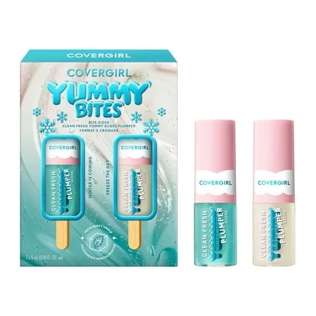 COVERGIRL Clean Fresh Yummy Gloss Plumper Bite-Sized Mini Lip Gloss Holiday Set 2 x 0.16 fl oz | Walmart (US)