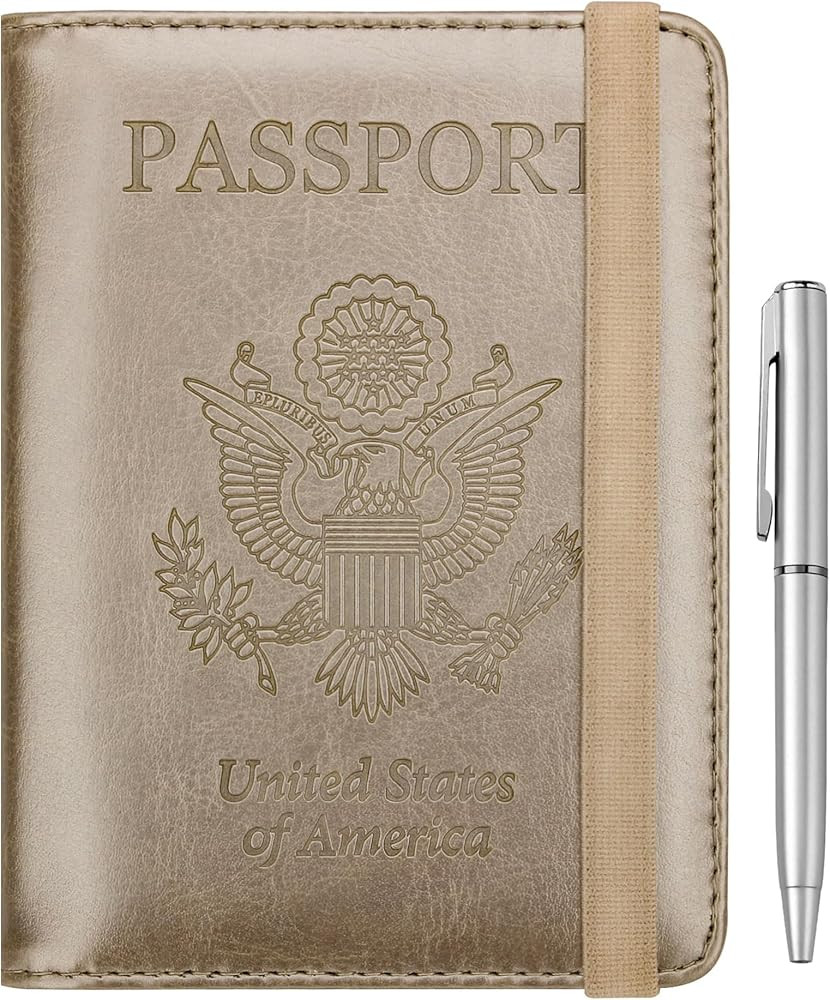 WALNEW Passport Holder for Travel, RFID Passport Cover Wallet for Women Men, PU Leather Passport ... | Amazon (US)