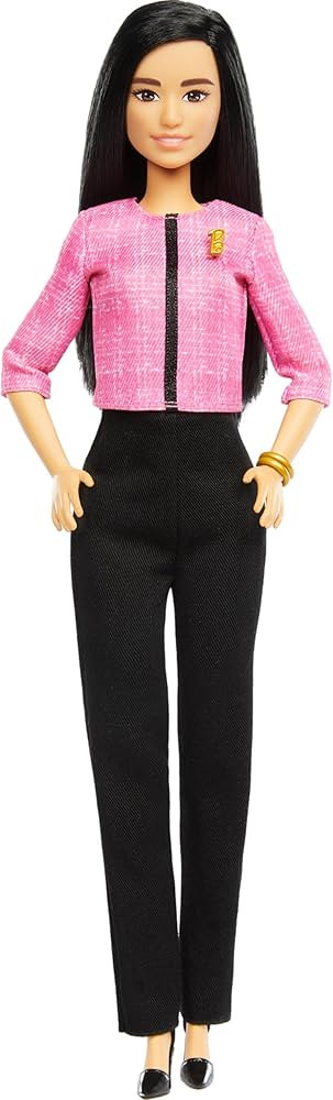 Barbie Careers Doll & Accessories, Future Leader with Black Hair Wearing Outfit with 2 Golden Bra... | Amazon (US)