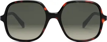 CELINE Bold 3 Dots 55mm Gradient Square Sunglasses | Nordstrom | Nordstrom