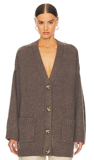 Tania Cardigan in Brown | Revolve Clothing (Global)